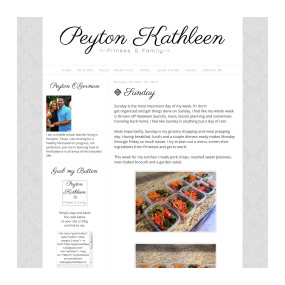 Peyton Kathleen - Basic Blog Design