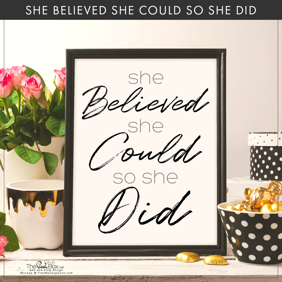 Free Printable - She Believed
