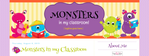 Monsters in my Classroom Blog