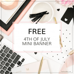 Free Mini 4th of July Print & Color Banner
