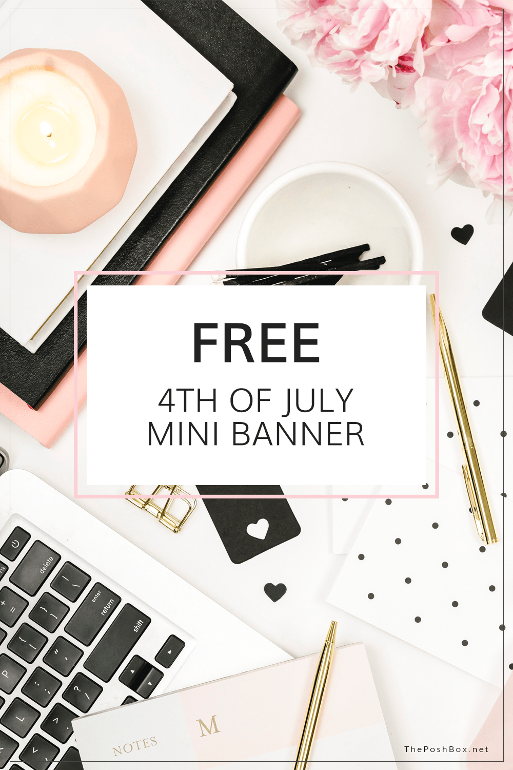 Free Mini 4th of July Print & Color Banner